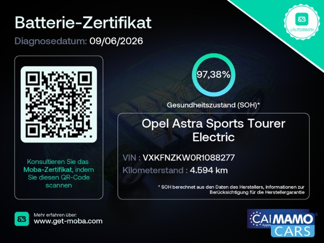 Fahrzeugabbildung Opel Astra Electric GS L ST WP/ACC/AHK/BLIS/HUD/360°
