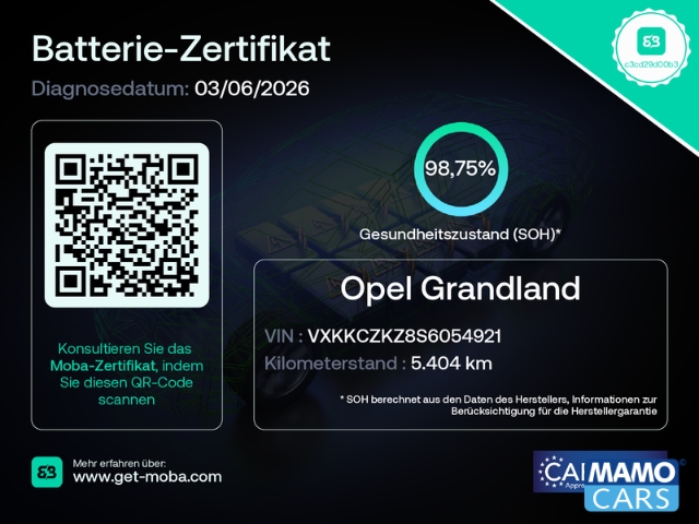 Fahrzeugabbildung Opel Grandland Electric GS NAVI/360°/WP/BLIS/LED