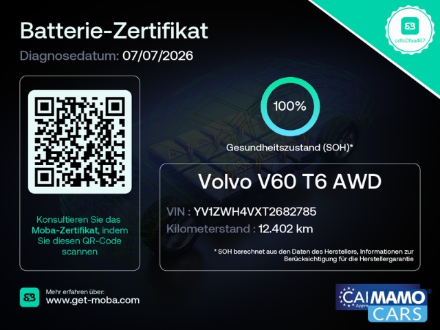 Fahrzeugabbildung Volvo V60 T6 AWD Plus Dark ACC/BLIS/360°/PANO/HUD